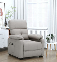 Relaxsessel Elektrisch Taupe Stoff