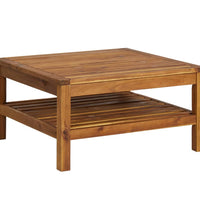 Couchtisch 65x65x35 cm Massivholz Akazie