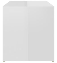 Beistelltisch Hochglanz-Weiß 59x36x38 cm Holzwerkstoff