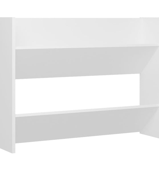 Wand-Schuhschrank Weiß 80x18x60 cm Holzwerkstoff