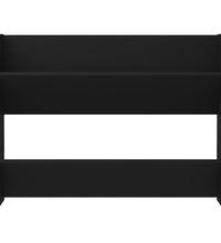 Wand-Schuhschrank Schwarz 80x18x60 cm Holzwerkstoff