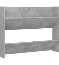Wand-Schuhschrank Betongrau 80x18x60 cm Holzwerkstoff