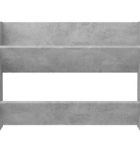 Wand-Schuhschrank Betongrau 80x18x60 cm Holzwerkstoff