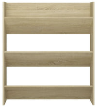 Wand-Schuhschrank Sonoma-Eiche 80x18x90 cm Holzwerkstoff