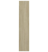 Wand-Schuhschrank Sonoma-Eiche 80x18x90 cm Holzwerkstoff