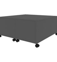Couchtisch Grau 75x75x38 cm Holzwerkstoff