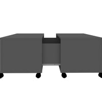 Couchtisch Grau 75x75x38 cm Holzwerkstoff