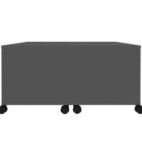 Couchtisch Grau 75x75x38 cm Holzwerkstoff