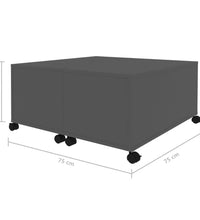 Couchtisch Grau 75x75x38 cm Holzwerkstoff
