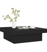 Couchtisch Schwarz 90x90x28 cm Holzwerkstoff