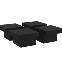 Couchtisch Schwarz 90x90x28 cm Holzwerkstoff