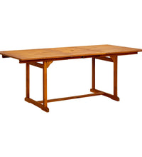 7-tlg. Garten-Essgruppe Massivholz Akazie