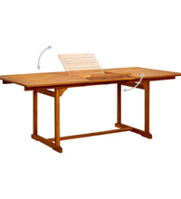 7-tlg. Garten-Essgruppe Massivholz Akazie