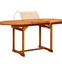 7-tlg. Garten-Essgruppe Massivholz Akazie