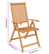 7-tlg. Garten-Essgruppe Massivholz Akazie