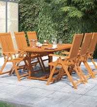 7-tlg. Garten-Essgruppe Massivholz Akazie