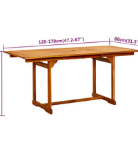 7-tlg. Garten-Essgruppe Massivholz Akazie