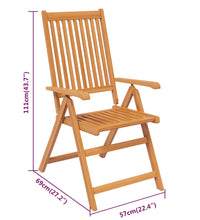 7-tlg. Garten-Essgruppe Massivholz Akazie