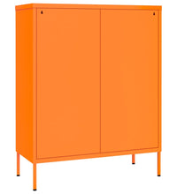 Schubladenschrank Orange 80x35x101,5 cm Stahl