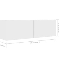 6-tlg. TV-Schrank-Set Weiß Holzwerkstoff