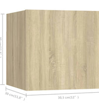 6-tlg. TV-Schrank-Set Sonoma-Eiche Holzwerkstoff