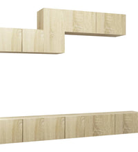 6-tlg. TV-Schrank-Set Sonoma-Eiche Holzwerkstoff