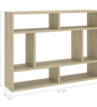 Wandregal Sonoma-Eiche 75x16x55 cm Holzwerkstoff