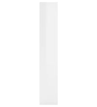 Wandregal Hochglanz-Weiß 36x16x90 cm Holzwerkstoff
