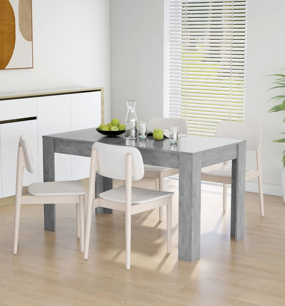 Esstisch Betongrau 140x74,5x76 cm Holzwerkstoff