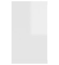 Würfelregale 2 Stk. Hochglanz-Weiß 80x15x26,5 cm Holzwerkstoff