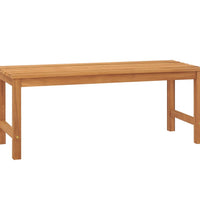 Gartenbank 114 cm Massivholz Teak