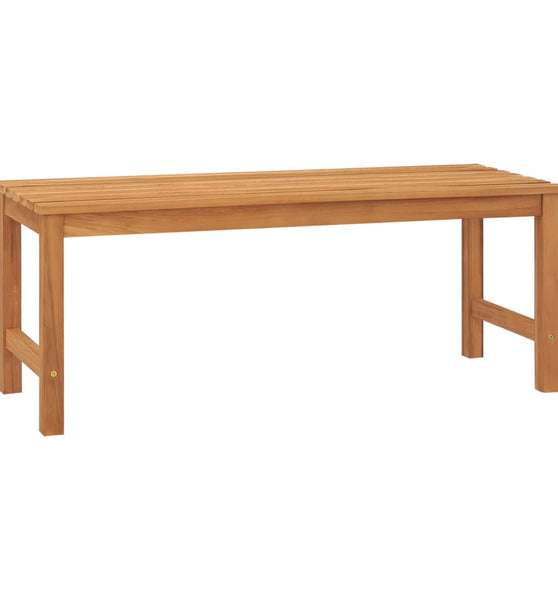 Gartenbank 114 cm Massivholz Teak