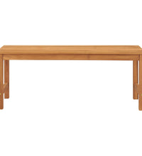 Gartenbank 114 cm Massivholz Teak