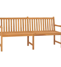 Gartenbank 180 cm Massivholz Teak