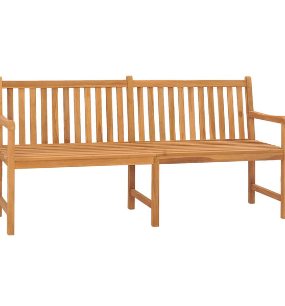 Gartenbank 180 cm Massivholz Teak