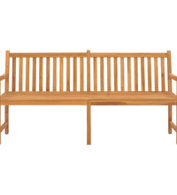 Gartenbank 180 cm Massivholz Teak