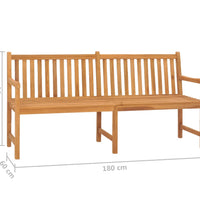 Gartenbank 180 cm Massivholz Teak