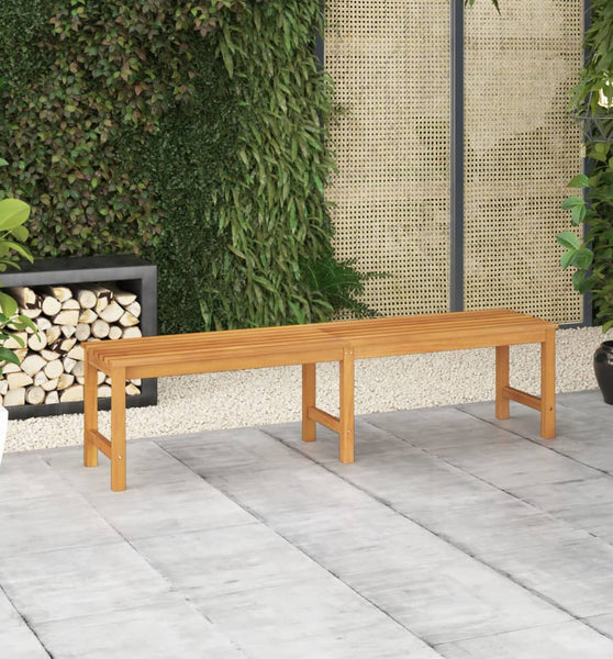 Gartenbank 180 cm Massivholz Teak