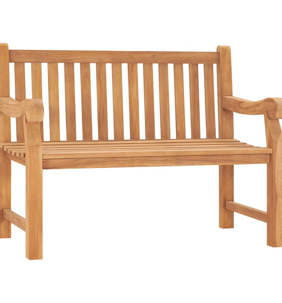 Gartenbank 114 cm Massivholz Teak