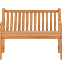 Gartenbank 114 cm Massivholz Teak