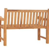 Gartenbank 114 cm Massivholz Teak
