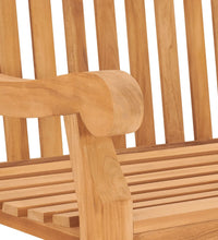 Gartenbank 114 cm Massivholz Teak
