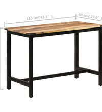 Esstisch 110x60x76 cm Massivholz Mango