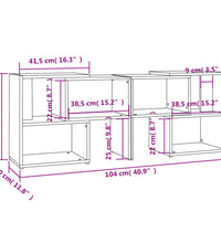 TV-Schrank Sonoma-Eiche 104x30x52cm Holzwerkstoff