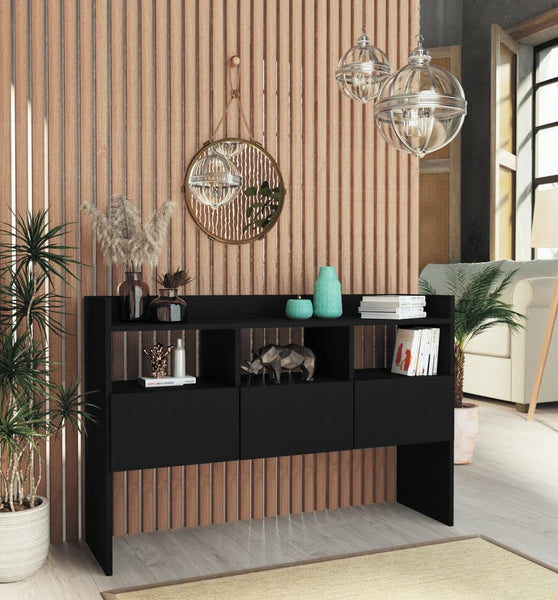 Sideboard Schwarz 105x30x70 cm Holzwerkstoff