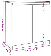 Beistellschrank Honigbraun 60x36x65 cm Massivholz Kiefer