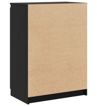 Sideboard Schwarz 60x36x84 cm Massivholz Kiefer