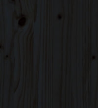 Sideboard Schwarz 60x36x84 cm Massivholz Kiefer