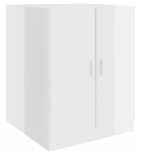 Waschmaschinenschrank Hochglanz-Weiß 71x71,5x91,5 cm