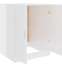 Waschmaschinenschrank Hochglanz-Weiß 71x71,5x91,5 cm